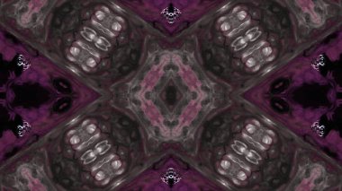 Soyut boya fırça mürekkep patlayabilir formanın düzgün kavramı simetrik desen süs dekoratif Kaleidoscope hareketi geometrik daire ve yıldız şekiller