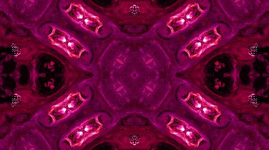 Soyut boya fırça mürekkep patlayabilir formanın düzgün kavramı simetrik desen süs dekoratif Kaleidoscope hareketi geometrik daire ve yıldız şekiller