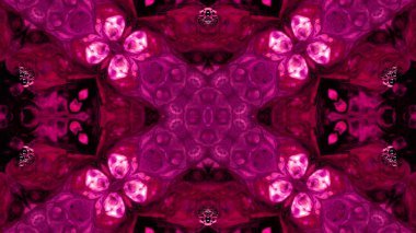 Soyut boya fırça mürekkep patlayabilir formanın düzgün kavramı simetrik desen süs dekoratif Kaleidoscope hareketi geometrik daire ve yıldız şekiller