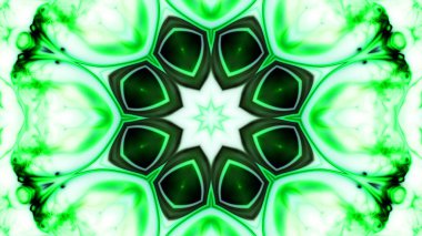 Soyut boya fırça mürekkep patlayabilir formanın düzgün kavramı simetrik desen süs dekoratif Kaleidoscope hareketi geometrik daire ve yıldız şekiller