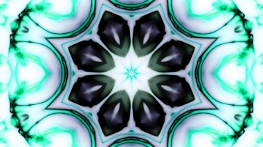 Soyut boya fırça mürekkep patlayabilir formanın düzgün kavramı simetrik desen süs dekoratif Kaleidoscope hareketi geometrik daire ve yıldız şekiller