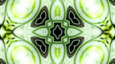 Soyut boya fırça mürekkep patlayabilir formanın düzgün kavramı simetrik desen süs dekoratif Kaleidoscope hareketi geometrik daire ve yıldız şekiller