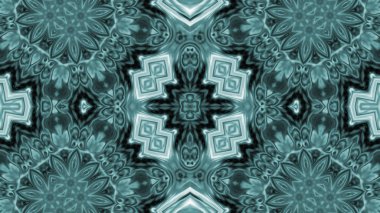 Soyut boya fırça mürekkep patlayabilir formanın düzgün kavramı simetrik desen süs dekoratif Kaleidoscope hareketi geometrik daire ve yıldız şekiller