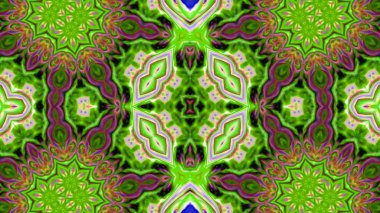 Soyut boya fırça mürekkep patlayabilir formanın düzgün kavramı simetrik desen süs dekoratif Kaleidoscope hareketi geometrik daire ve yıldız şekiller