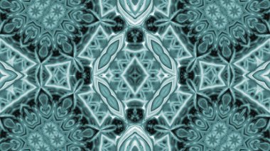 Soyut boya fırça mürekkep patlayabilir formanın düzgün kavramı simetrik desen süs dekoratif Kaleidoscope hareketi geometrik daire ve yıldız şekiller