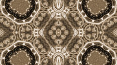 Soyut boya fırça mürekkep patlayabilir formanın düzgün kavramı simetrik desen süs dekoratif Kaleidoscope hareketi geometrik daire ve yıldız şekiller