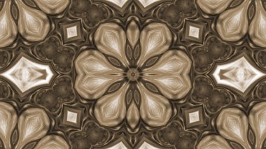 Soyut boya fırça mürekkep patlayabilir formanın düzgün kavramı simetrik desen süs dekoratif Kaleidoscope hareketi geometrik daire ve yıldız şekiller