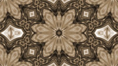 Soyut boya fırça mürekkep patlayabilir formanın düzgün kavramı simetrik desen süs dekoratif Kaleidoscope hareketi geometrik daire ve yıldız şekiller