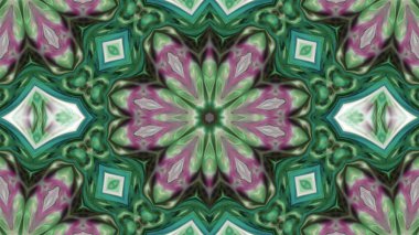 Soyut boya fırça mürekkep patlayabilir formanın düzgün kavramı simetrik desen süs dekoratif Kaleidoscope hareketi geometrik daire ve yıldız şekiller