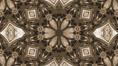 Soyut boya fırça mürekkep patlayabilir formanın düzgün kavramı simetrik desen süs dekoratif Kaleidoscope hareketi geometrik daire ve yıldız şekiller