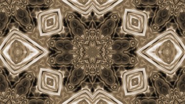 Soyut boya fırça mürekkep patlayabilir formanın düzgün kavramı simetrik desen süs dekoratif Kaleidoscope hareketi geometrik daire ve yıldız şekiller