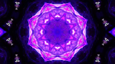 Soyut boya fırça mürekkep patlayabilir formanın düzgün kavramı simetrik desen süs dekoratif Kaleidoscope hareketi geometrik daire ve yıldız şekiller