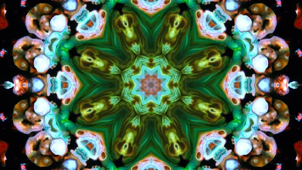 Boya fırça Kaleidoscope — Stok fotoğraf