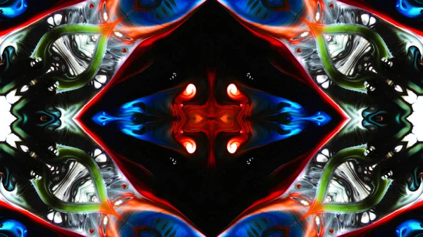 Abstrakcja Farby Pędzlem Atrament Eksplodować Rozprzestrzeniania Się Gładkie Pojęcia Symetryczny — Zdjęcie stockowe