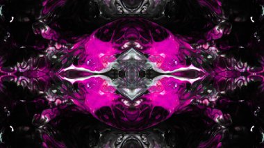 Soyut boya fırça mürekkep patlayabilir formanın düzgün kavramı simetrik desen süs dekoratif Kaleidoscope hareketi geometrik daire ve yıldız şekiller