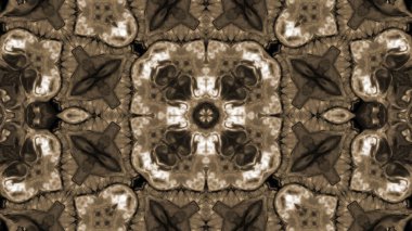 Soyut boya fırça mürekkep patlayabilir formanın düzgün kavramı simetrik desen süs dekoratif Kaleidoscope hareketi geometrik daire ve yıldız şekiller