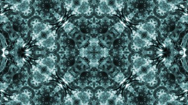 Soyut boya fırça mürekkep patlayabilir formanın düzgün kavramı simetrik desen süs dekoratif Kaleidoscope hareketi geometrik daire ve yıldız şekiller