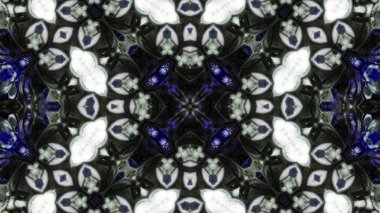 Soyut boya fırça mürekkep patlayabilir formanın düzgün kavramı simetrik desen süs dekoratif Kaleidoscope hareketi geometrik daire ve yıldız şekiller