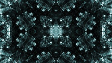 Soyut boya fırça mürekkep patlayabilir formanın düzgün kavramı simetrik desen süs dekoratif Kaleidoscope hareketi geometrik daire ve yıldız şekiller