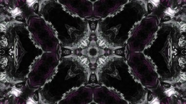 Soyut boya fırça mürekkep patlayabilir formanın düzgün kavramı simetrik desen süs dekoratif Kaleidoscope hareketi geometrik daire ve yıldız şekiller