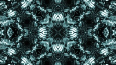 Soyut boya fırça mürekkep patlayabilir formanın düzgün kavramı simetrik desen süs dekoratif Kaleidoscope hareketi geometrik daire ve yıldız şekiller