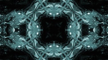 Soyut boya fırça mürekkep patlayabilir formanın düzgün kavramı simetrik desen süs dekoratif Kaleidoscope hareketi geometrik daire ve yıldız şekiller