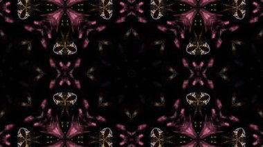 Soyut boya fırça mürekkep patlayabilir formanın düzgün kavramı simetrik desen süs dekoratif Kaleidoscope hareketi geometrik daire ve yıldız şekiller