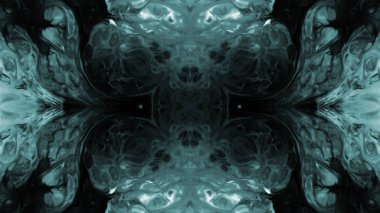 Soyut boya fırça mürekkep patlayabilir formanın düzgün kavramı simetrik desen süs dekoratif Kaleidoscope hareketi geometrik daire ve yıldız şekli