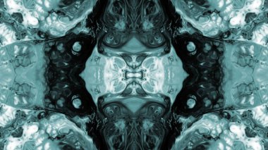 Soyut boya fırça mürekkep patlayabilir formanın düzgün kavramı simetrik desen süs dekoratif Kaleidoscope hareketi geometrik daire ve yıldız şekli