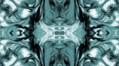 Soyut boya fırça mürekkep patlayabilir formanın düzgün kavramı simetrik desen süs dekoratif Kaleidoscope hareketi geometrik daire ve yıldız şekli