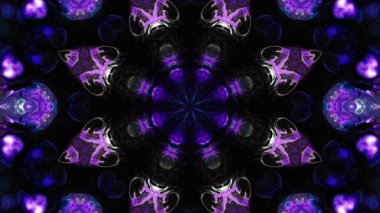 Soyut boya fırça mürekkep patlayabilir formanın düzgün kavramı simetrik desen süs dekoratif Kaleidoscope hareketi geometrik daire ve yıldız şekli