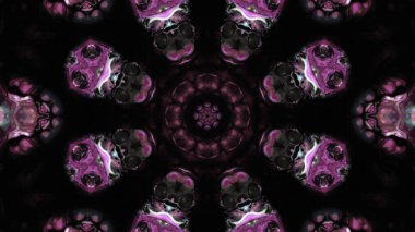 Soyut boya fırça mürekkep patlayabilir formanın düzgün kavramı simetrik desen süs dekoratif Kaleidoscope hareketi geometrik daire ve yıldız şekli