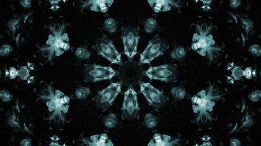 Soyut boya fırça mürekkep patlayabilir formanın düzgün kavramı simetrik desen süs dekoratif Kaleidoscope hareketi geometrik daire ve yıldız şekli