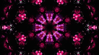 Soyut boya fırça mürekkep patlayabilir formanın düzgün kavramı simetrik desen süs dekoratif Kaleidoscope hareketi geometrik daire ve yıldız şekli