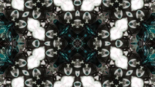 Soyut boya fırça mürekkep patlayabilir formanın düzgün kavramı simetrik desen süs dekoratif Kaleidoscope hareketi geometrik daire ve yıldız şekiller