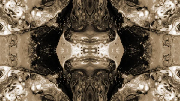 Абстрактне Фарбування Пензлем Чорнило Вибухне Поширення Гладкої Концепції Симетричного Візерунка — стокове фото
