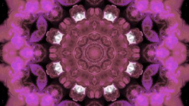 Soyut boya fırça mürekkep patlayabilir formanın düzgün kavramı simetrik desen süs dekoratif Kaleidoscope hareketi geometrik daire ve yıldız şekli