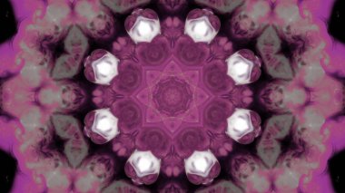 Soyut boya fırça mürekkep patlayabilir formanın düzgün kavramı simetrik desen süs dekoratif Kaleidoscope hareketi geometrik daire ve yıldız şekli