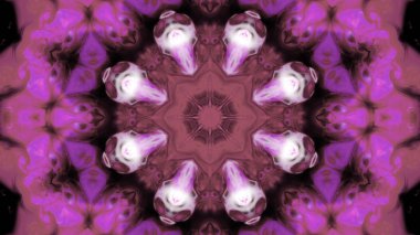 Soyut boya fırça mürekkep patlayabilir formanın düzgün kavramı simetrik desen süs dekoratif Kaleidoscope hareketi geometrik daire ve yıldız şekli