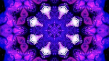 Soyut boya fırça mürekkep patlayabilir formanın düzgün kavramı simetrik desen süs dekoratif Kaleidoscope hareketi geometrik daire ve yıldız şekli