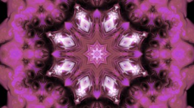 Soyut boya fırça mürekkep patlayabilir formanın düzgün kavramı simetrik desen süs dekoratif Kaleidoscope hareketi geometrik daire ve yıldız şekli