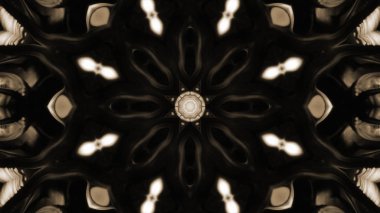 Soyut boya fırça mürekkep patlayabilir formanın düzgün kavramı simetrik desen süs dekoratif Kaleidoscope hareketi geometrik daire ve yıldız şekli