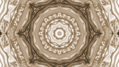 Soyut boya fırça mürekkep patlayabilir formanın düzgün kavramı simetrik desen süs dekoratif Kaleidoscope hareketi geometrik daire ve yıldız şekli