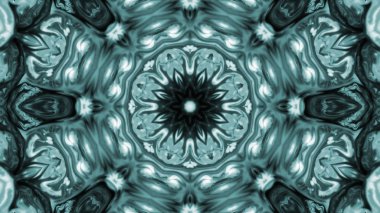 Soyut boya fırça mürekkep patlayabilir formanın düzgün kavramı simetrik desen süs dekoratif Kaleidoscope hareketi geometrik daire ve yıldız şekli