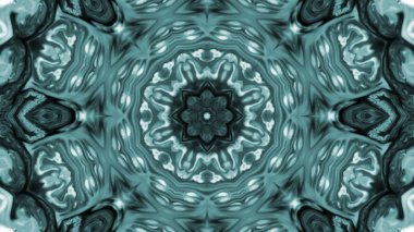 Soyut boya fırça mürekkep patlayabilir formanın düzgün kavramı simetrik desen süs dekoratif Kaleidoscope hareketi geometrik daire ve yıldız şekli