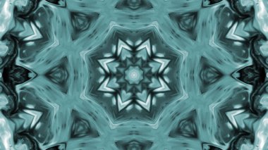 Soyut boya fırça mürekkep patlayabilir formanın düzgün kavramı simetrik desen süs dekoratif Kaleidoscope hareketi geometrik daire ve yıldız şekli