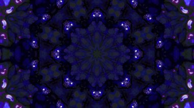 Soyut boya fırça mürekkep patlayabilir formanın düzgün kavramı simetrik desen süs dekoratif Kaleidoscope hareketi geometrik daire ve yıldız şekli