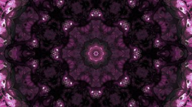 Soyut boya fırça mürekkep patlayabilir formanın düzgün kavramı simetrik desen süs dekoratif Kaleidoscope hareketi geometrik daire ve yıldız şekli