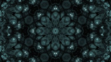 Soyut boya fırça mürekkep patlayabilir formanın düzgün kavramı simetrik desen süs dekoratif Kaleidoscope hareketi geometrik daire ve yıldız şekli