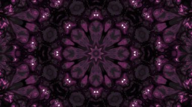 Soyut boya fırça mürekkep patlayabilir formanın düzgün kavramı simetrik desen süs dekoratif Kaleidoscope hareketi geometrik daire ve yıldız şekli